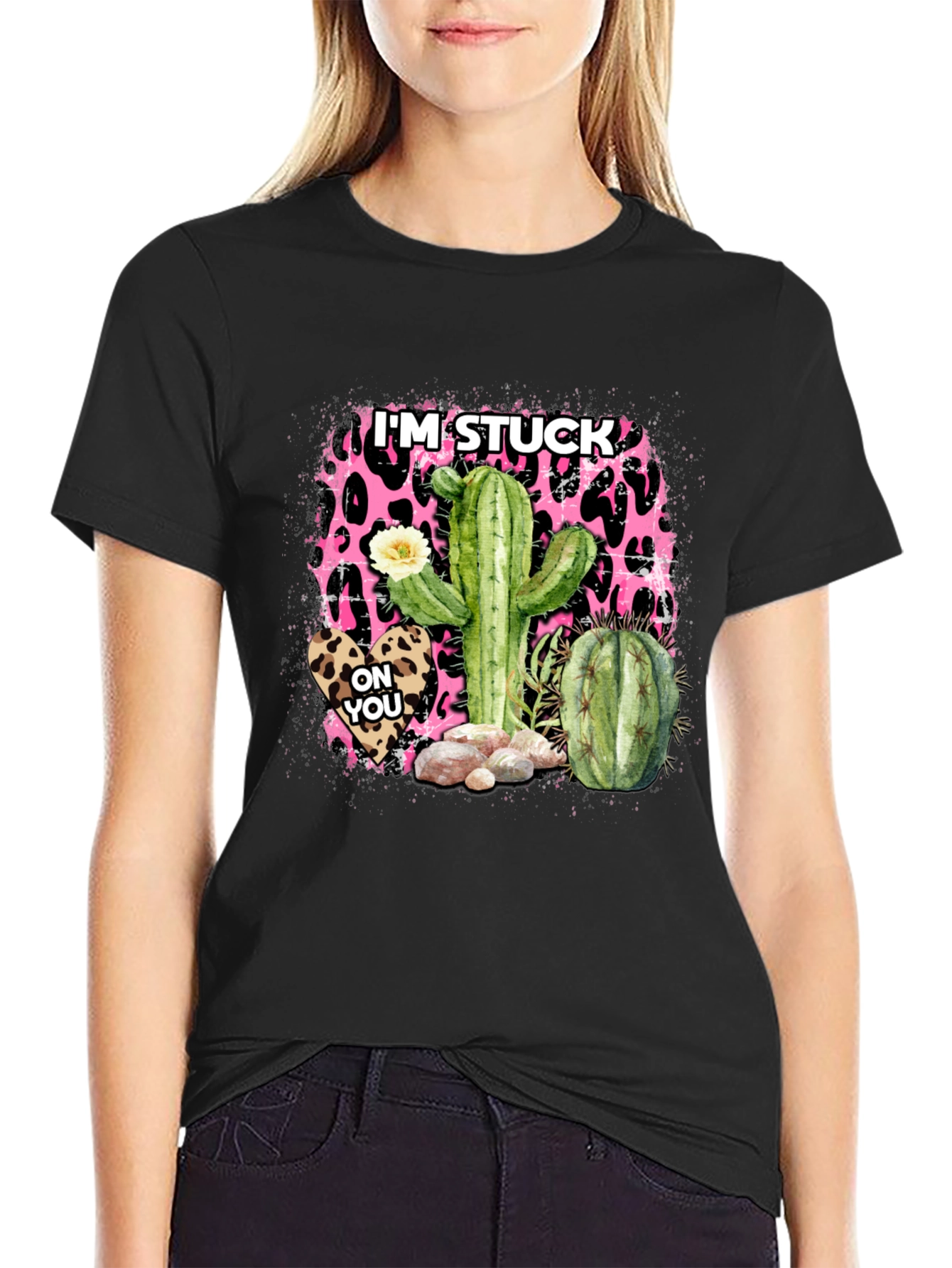 Im Stuck On You Cactus Graphic Tee