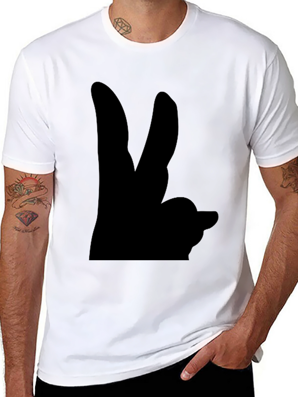 Funny Hand Gesture Graphic T-Shirt