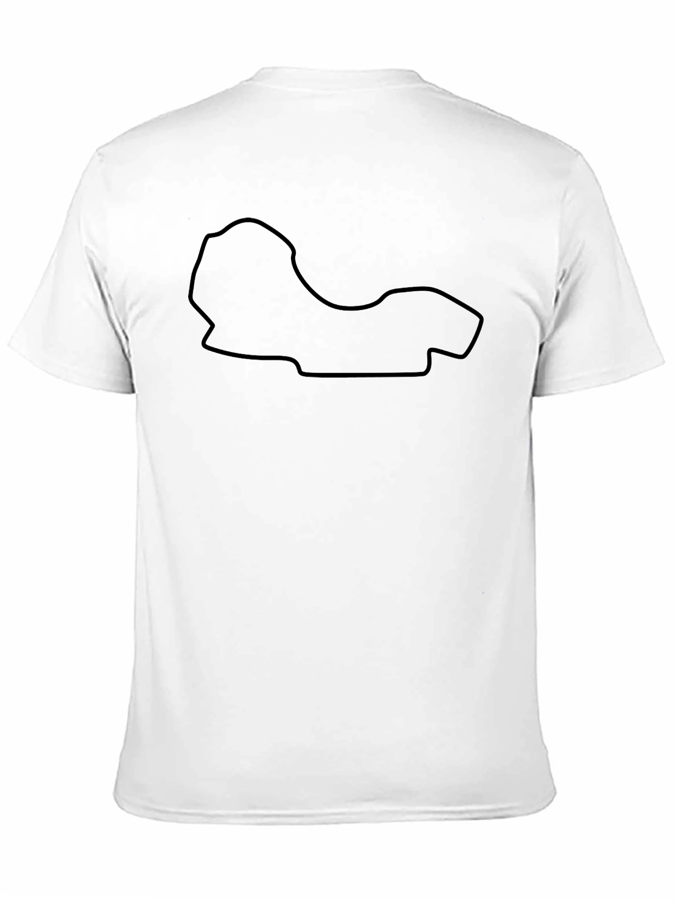Circuit Black Tee - Race Track Outline