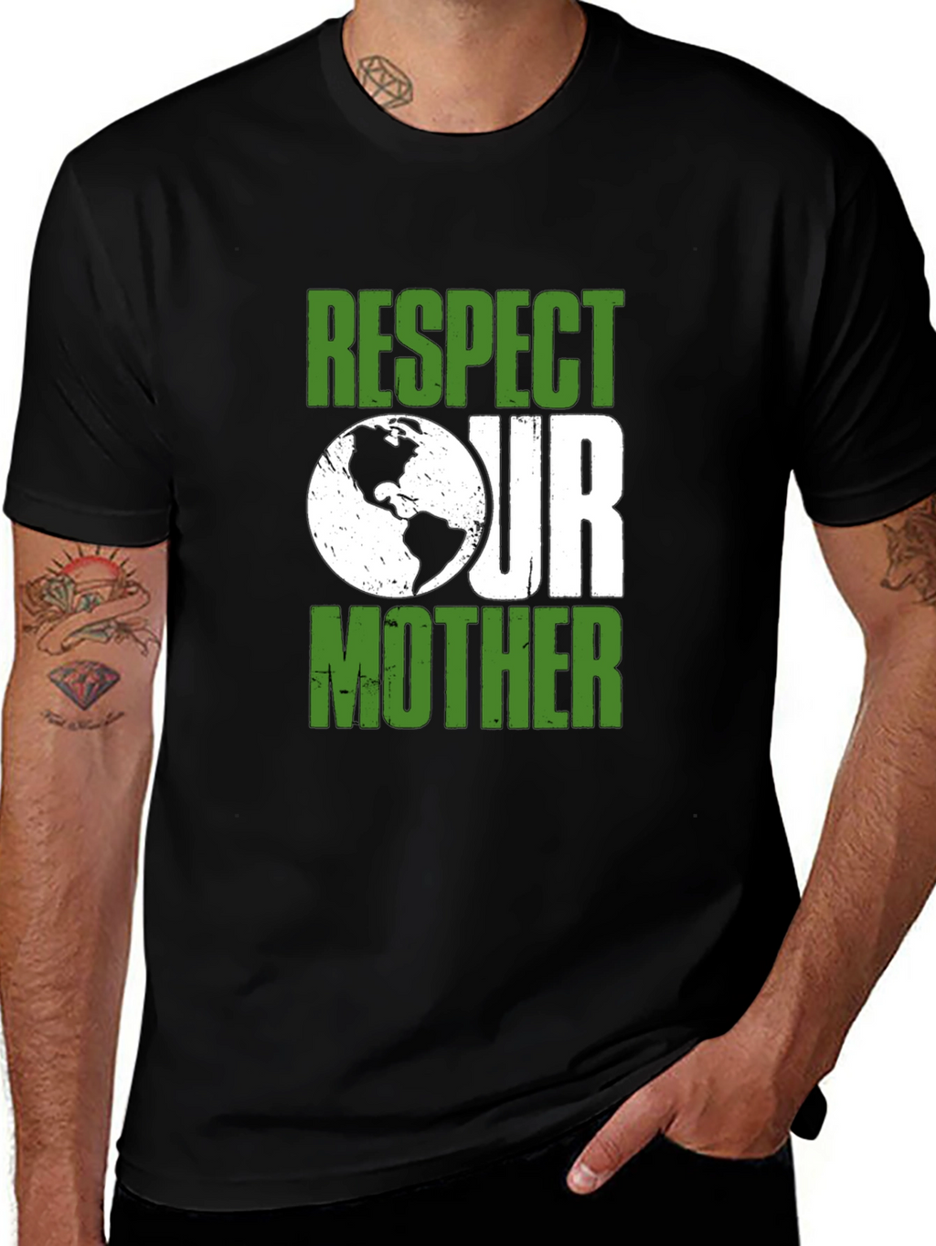 Respect Our Mother Earth T-Shirt - Eco-Friendly Tee
