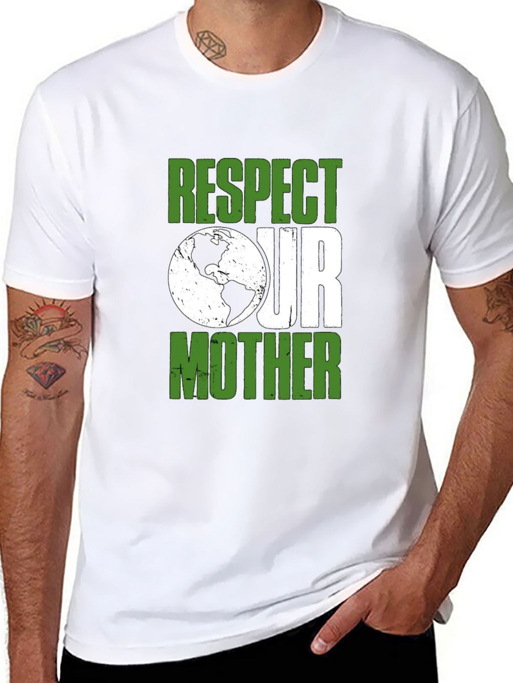 Respect Our Mother Earth T-Shirt - Eco-Friendly Tee