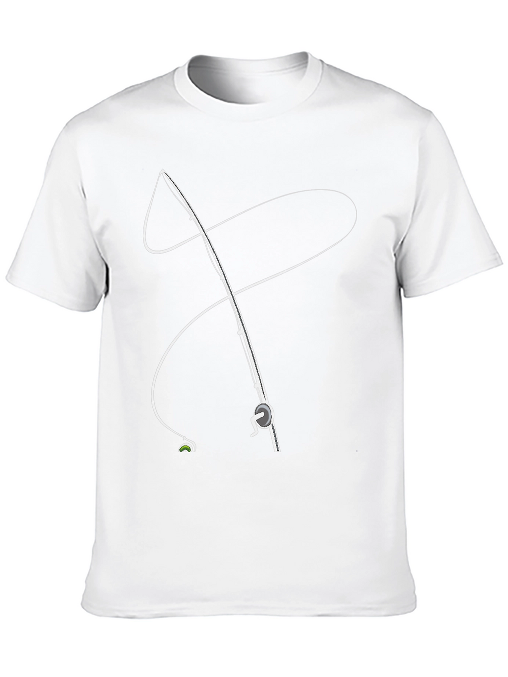 Fishing Rod Graphic Tee - Stylish Angler Apparel