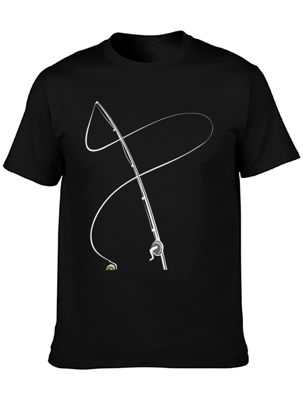 Fishing Rod Graphic Tee - Stylish Angler Apparel