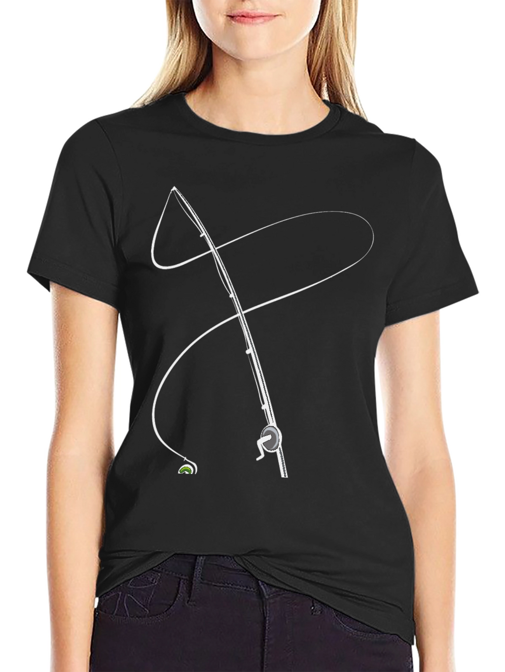 Fishing Rod Graphic Tee - Stylish Angler Apparel