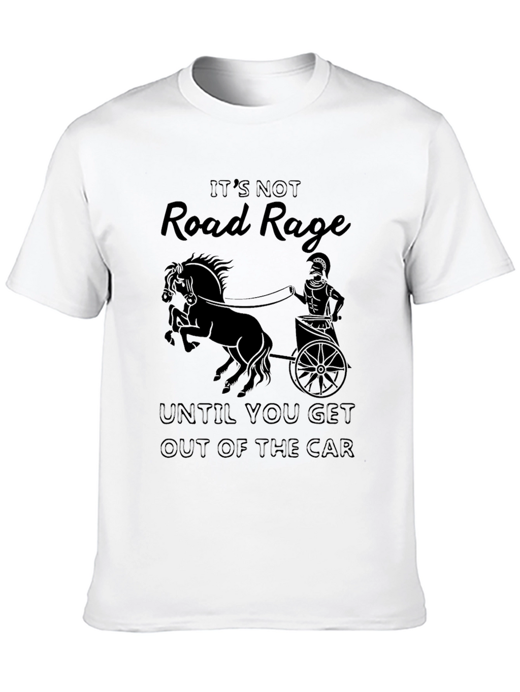 Road Rage Chariot T-Shirt - Black Cotton Tee