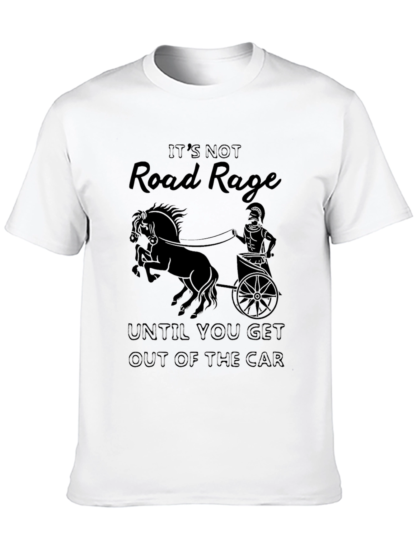 Road Rage Chariot T-Shirt - Black Cotton Tee