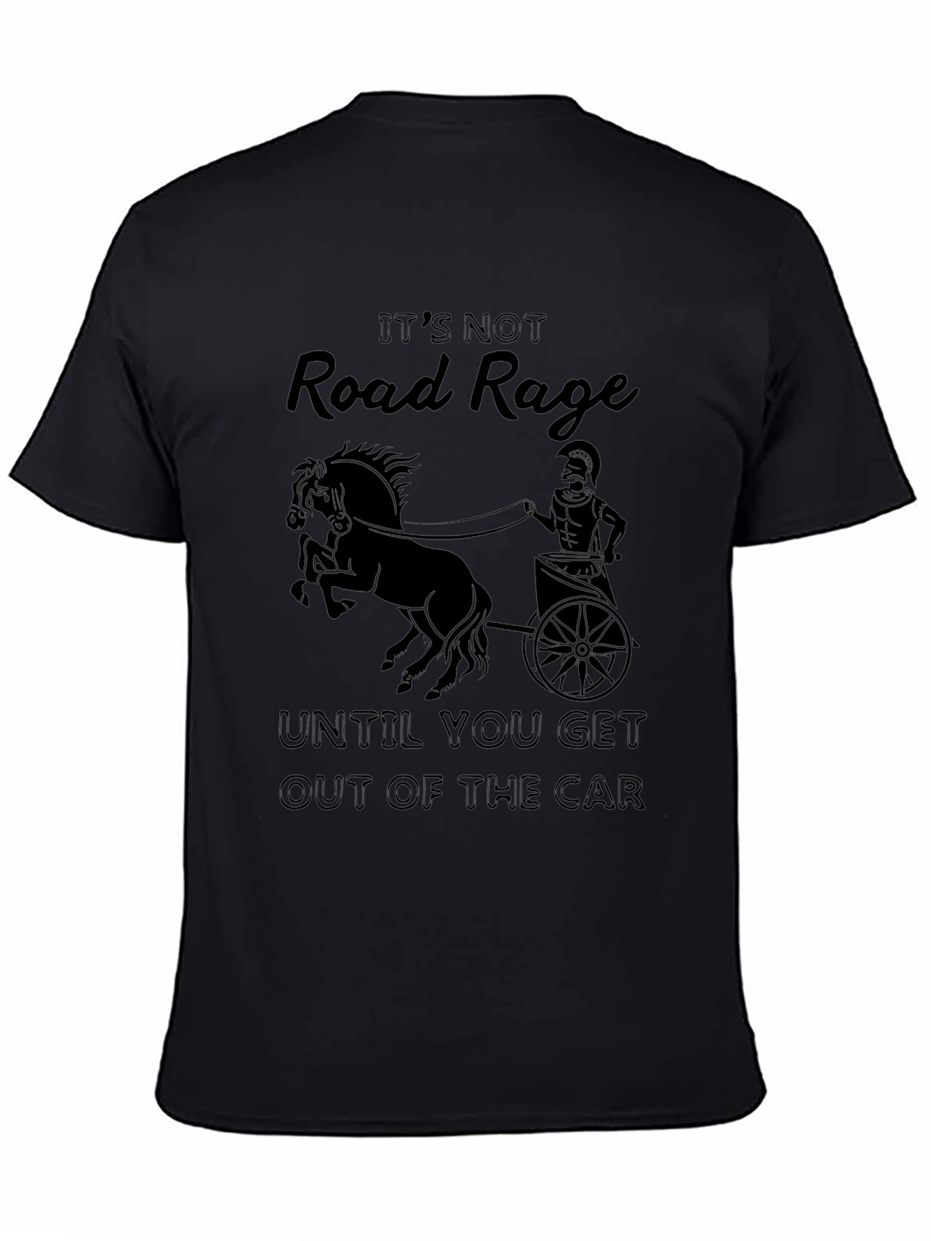 Road Rage Chariot T-Shirt - Black Cotton Tee