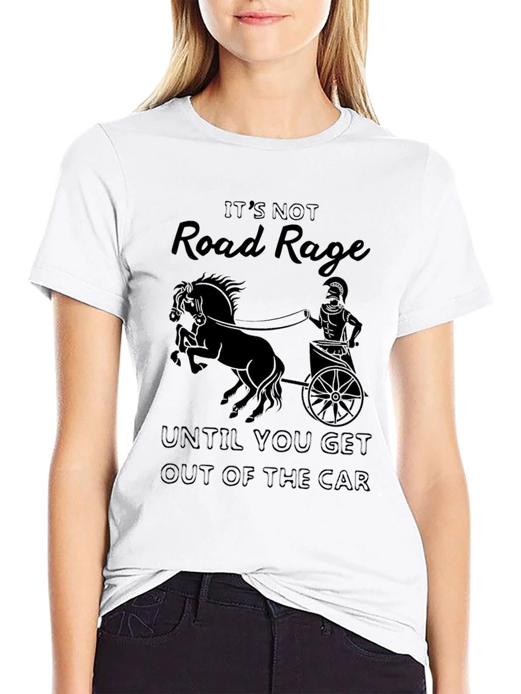 Road Rage Chariot T-Shirt - Black Cotton Tee