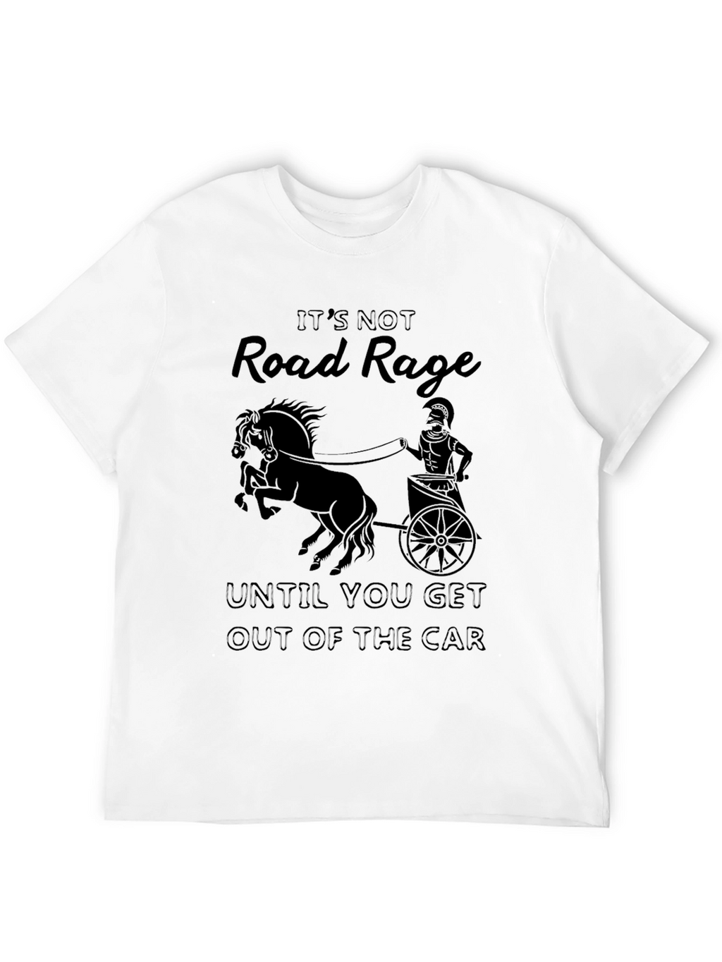 Road Rage Chariot T-Shirt - Black Cotton Tee