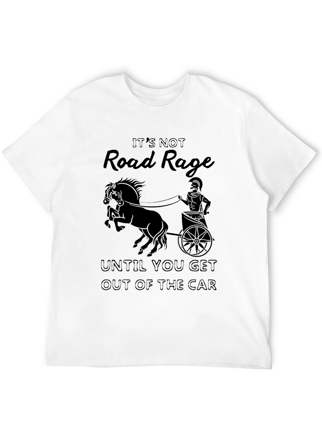 Road Rage Chariot T-Shirt - Black Cotton Tee