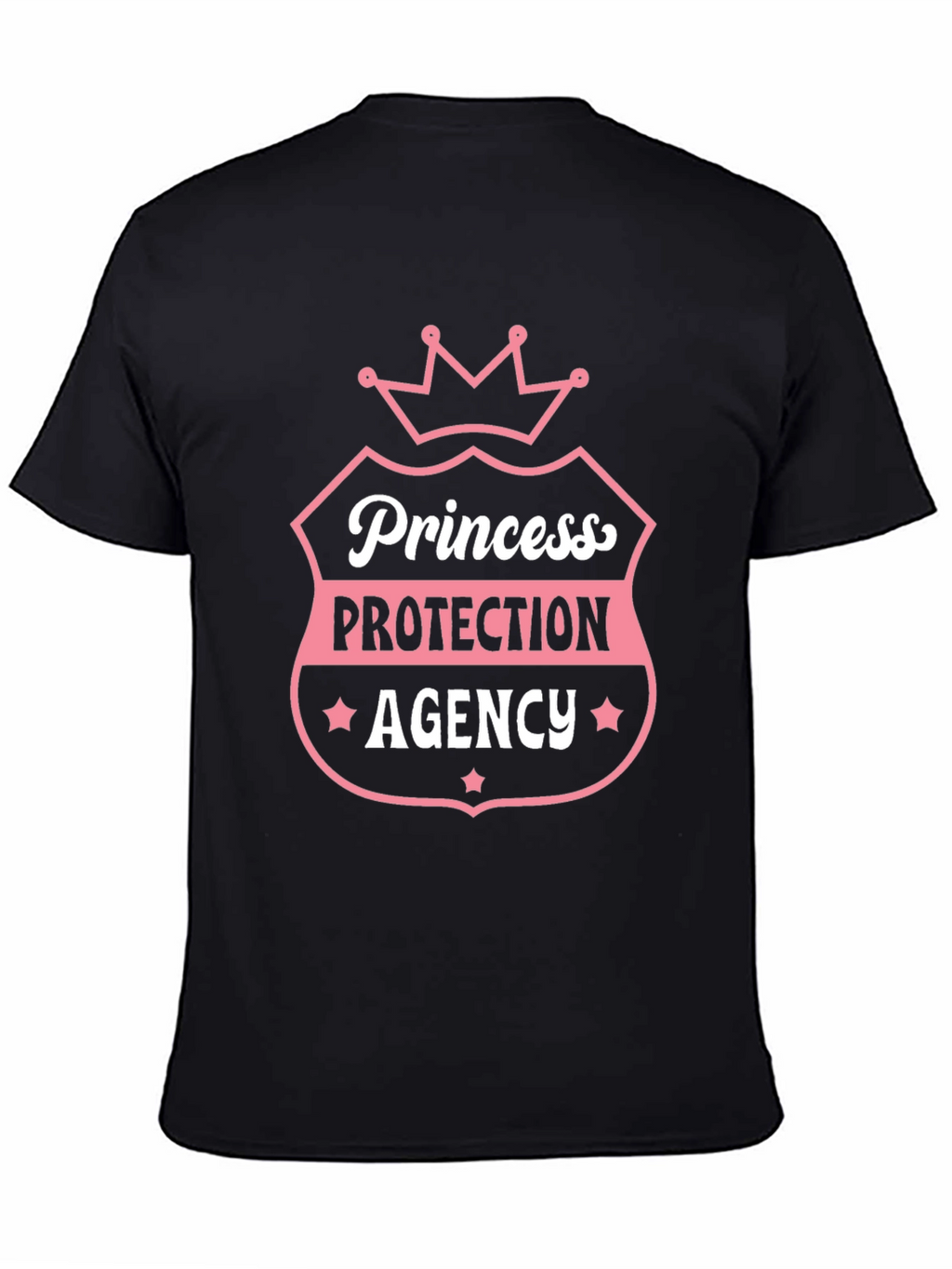 Princess Protection Agency Black Graphic T-Shirt