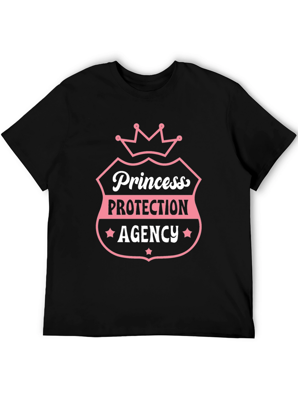 Princess Protection Agency Black Graphic T-Shirt