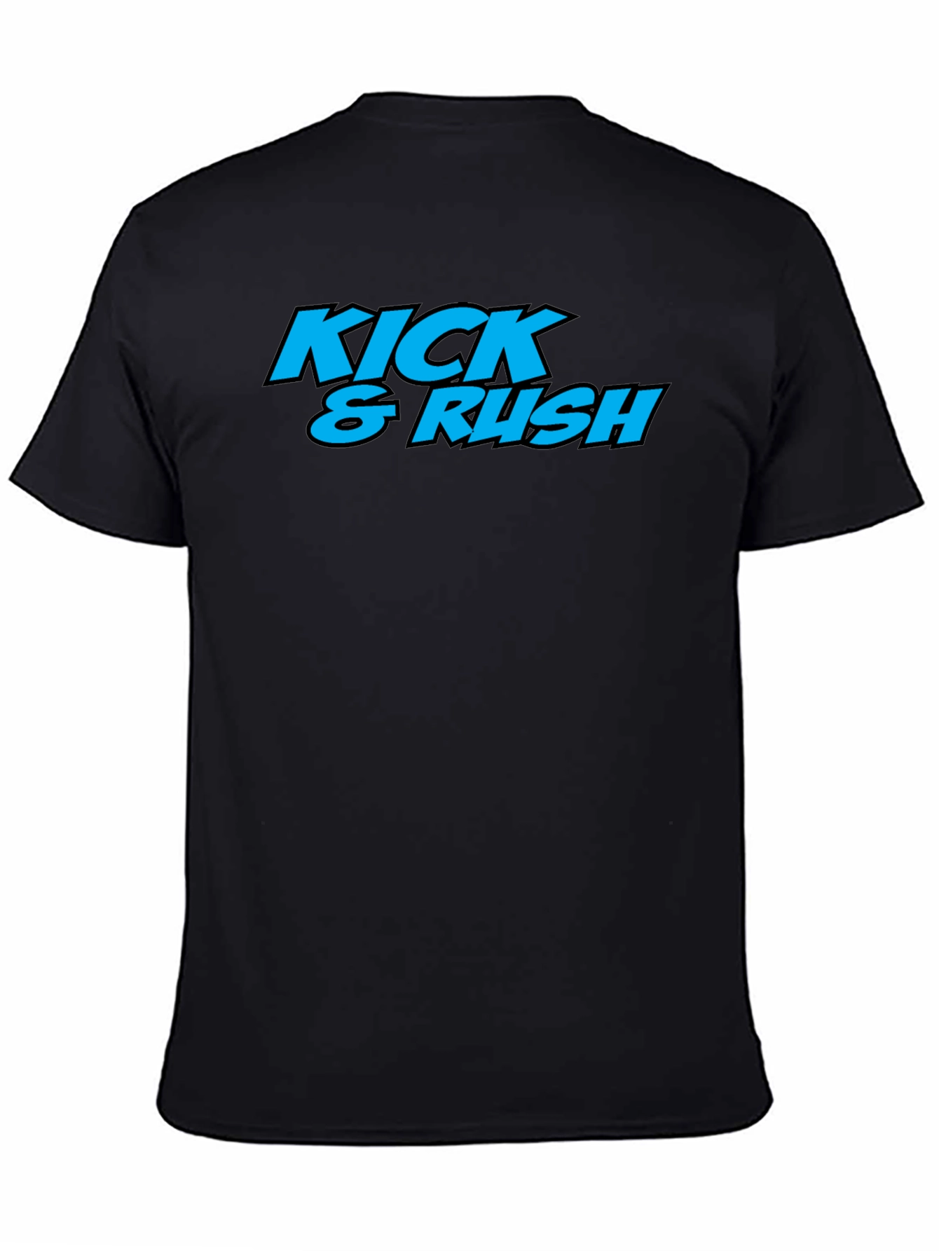Kick & Rush Graphic Print Tee - Black T-Shirt