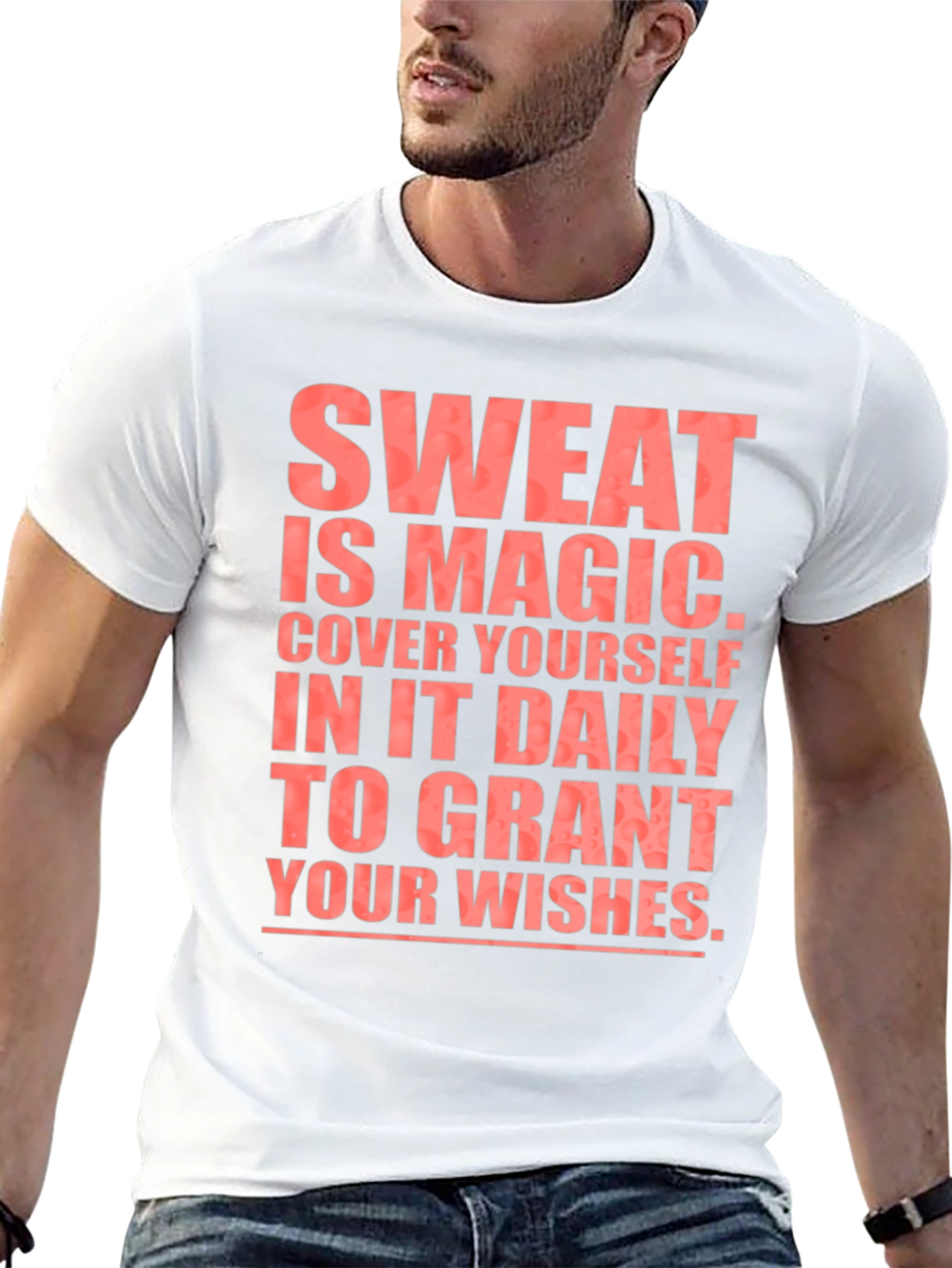 Sweat is Magic T-Shirt - Black Cotton Tee