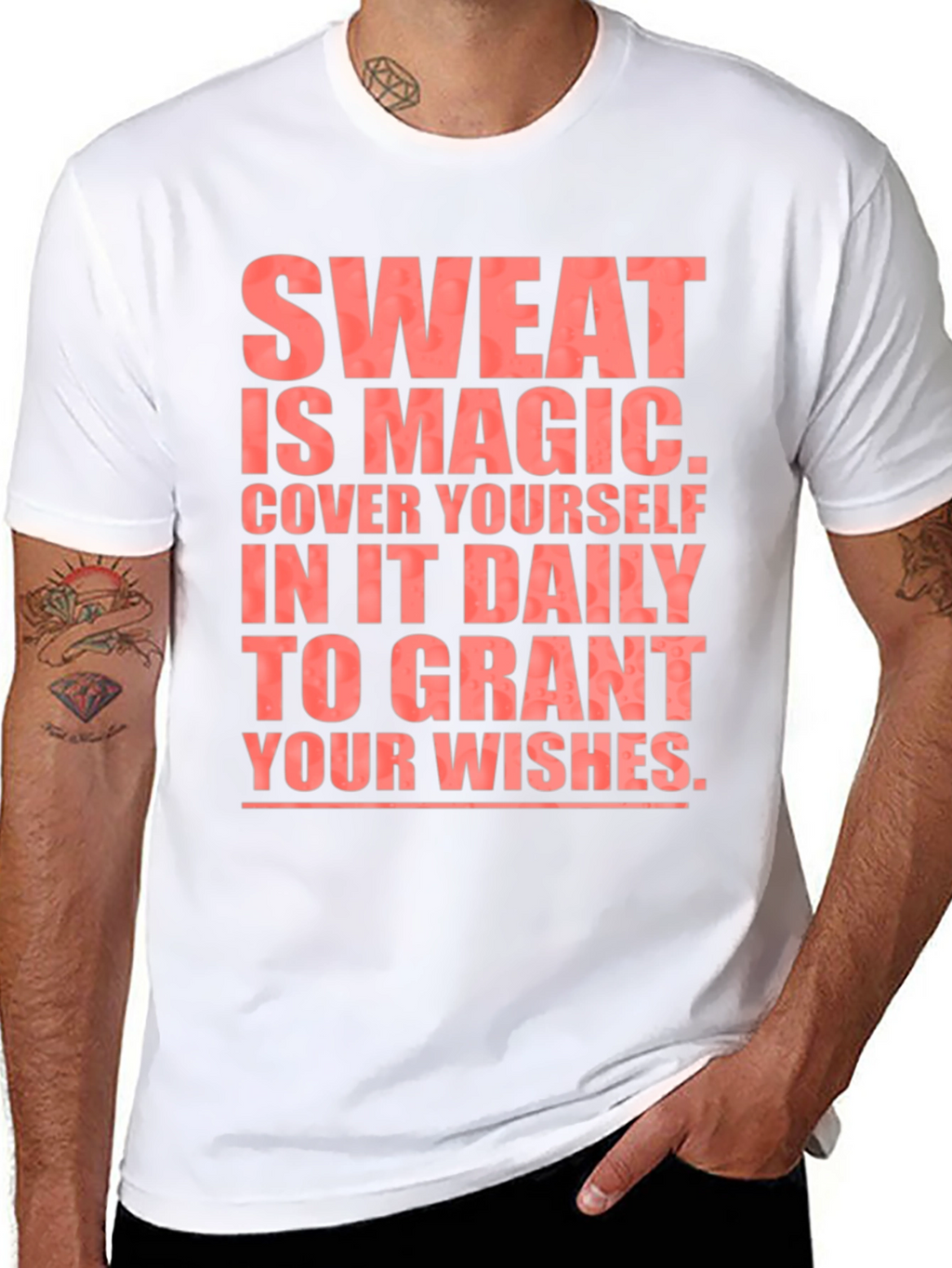 Sweat is Magic T-Shirt - Black Cotton Tee