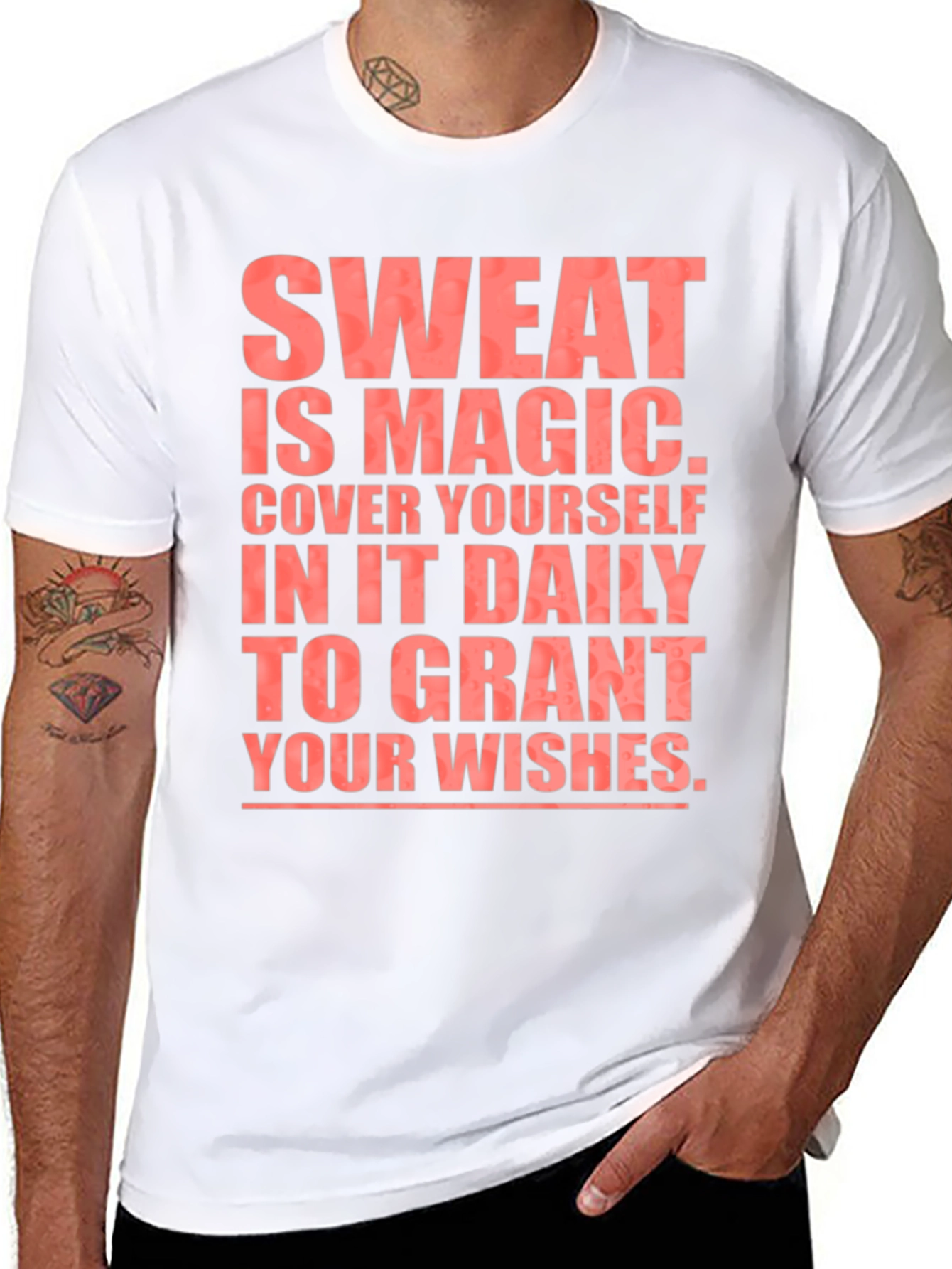 Sweat is Magic T-Shirt - Black Cotton Tee