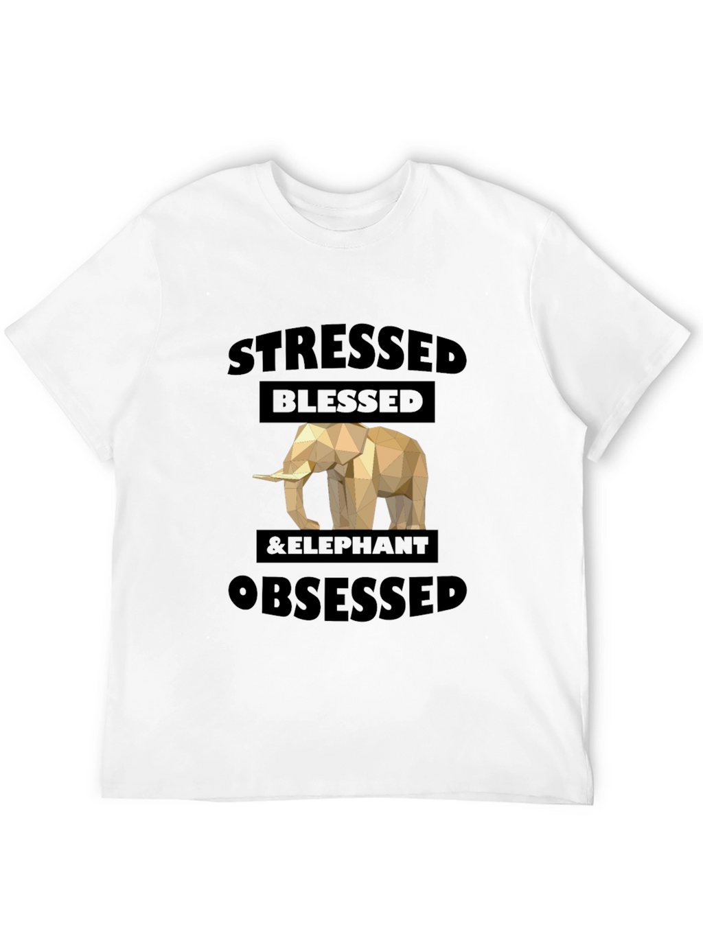 Stressed Blessed & Elephant Obsessed Graphic Tee