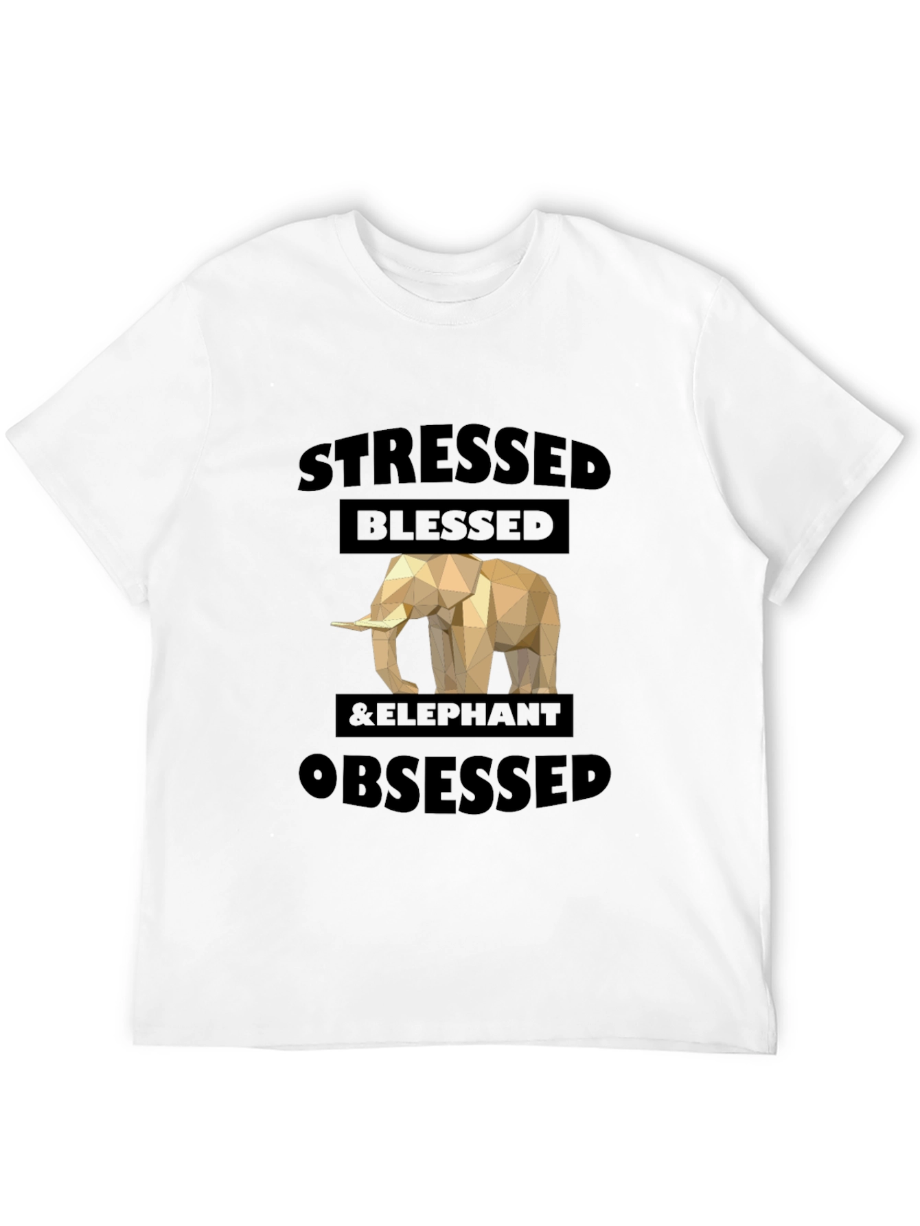 Stressed Blessed & Elephant Obsessed Graphic Tee