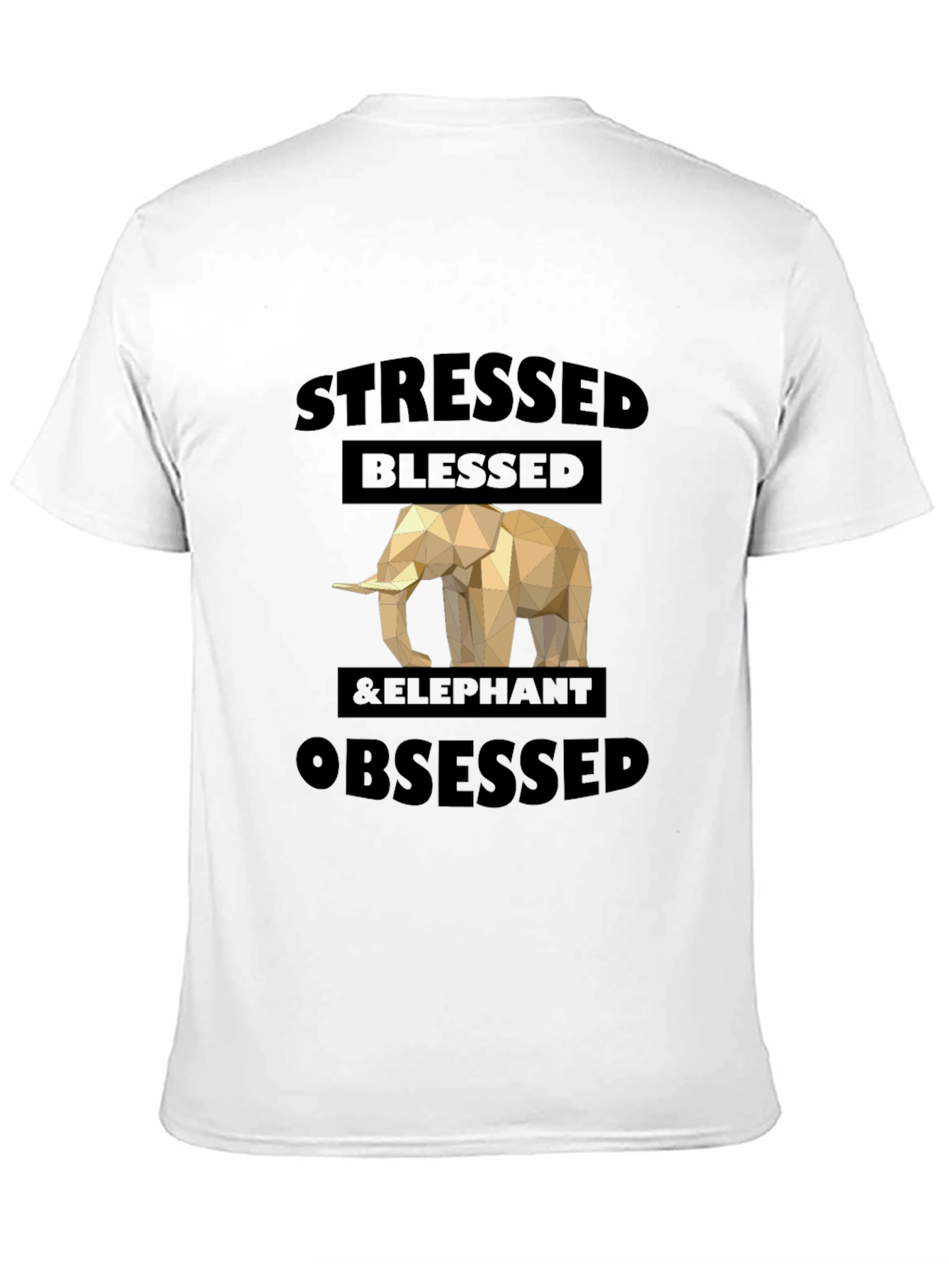 Stressed Blessed & Elephant Obsessed Graphic Tee