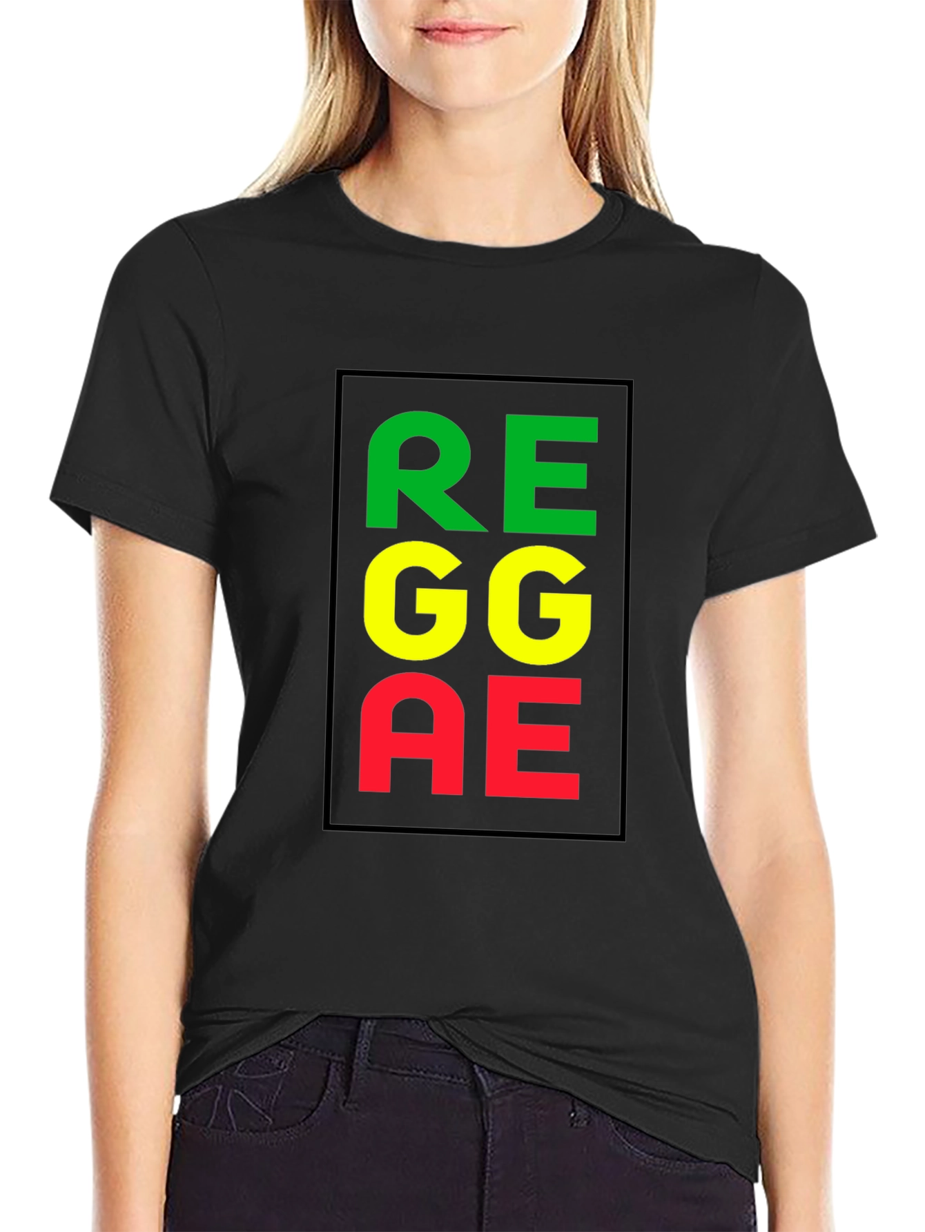 Reggae Graphic Black T-Shirt