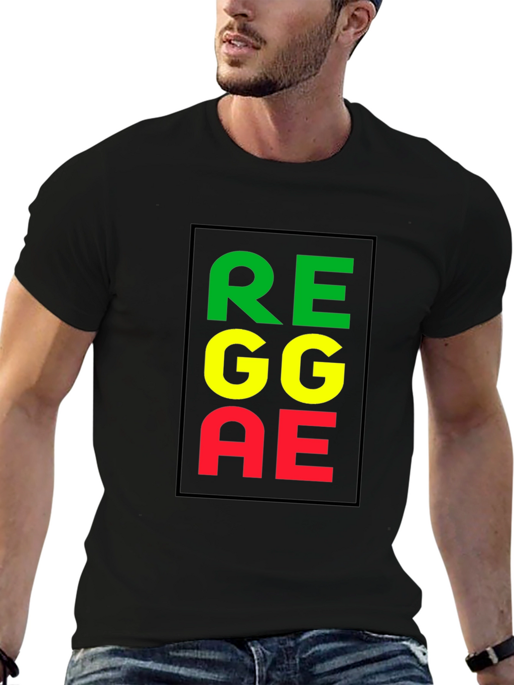 Reggae Graphic Black T-Shirt