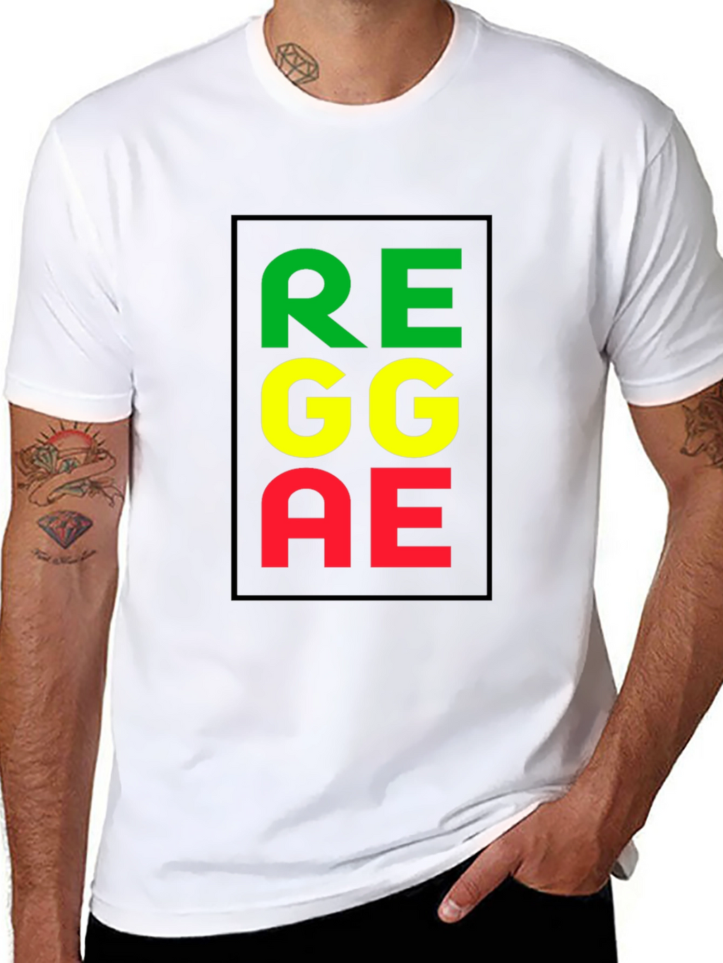 Reggae Graphic Black T-Shirt