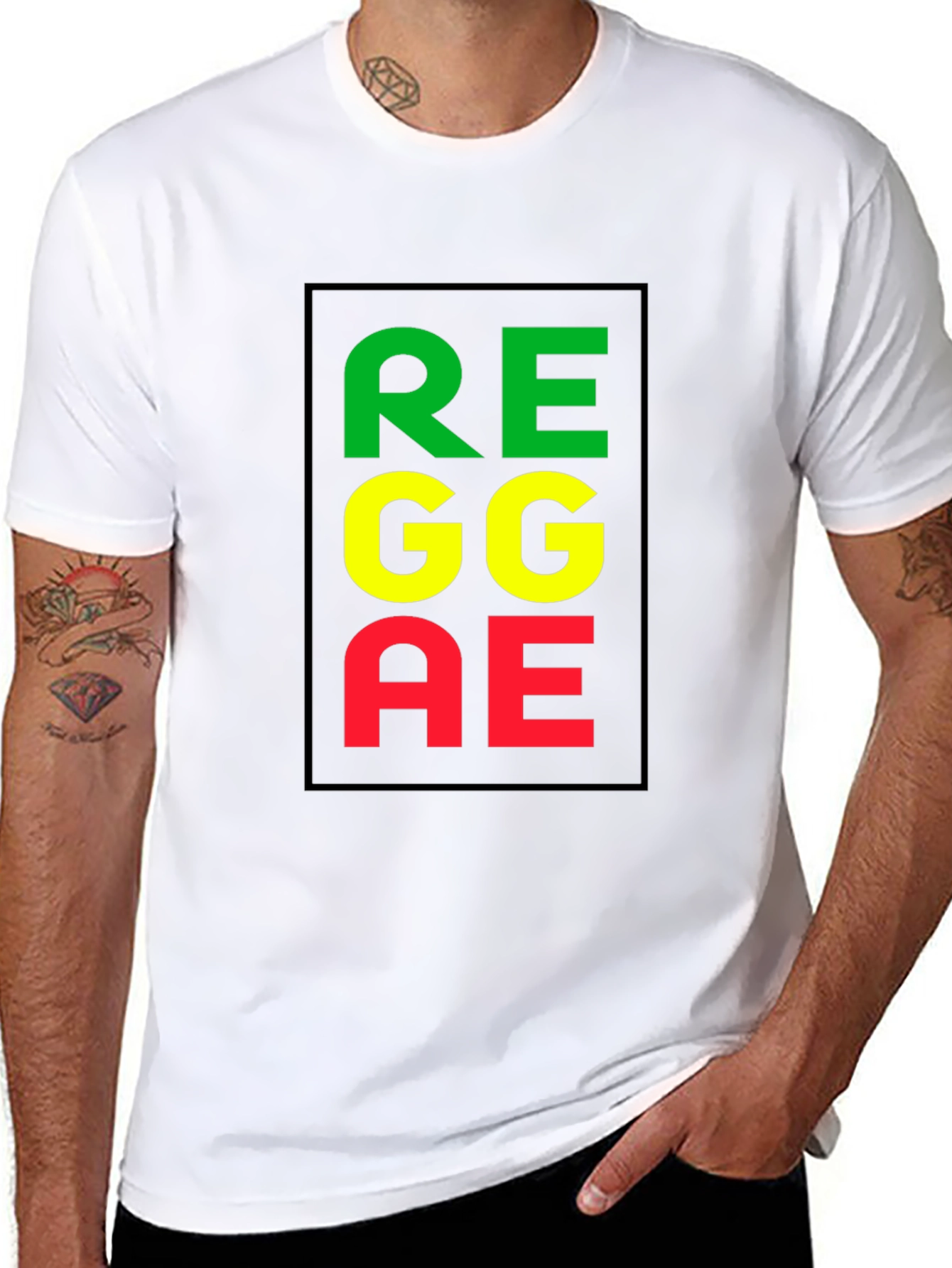 Reggae Graphic Black T-Shirt