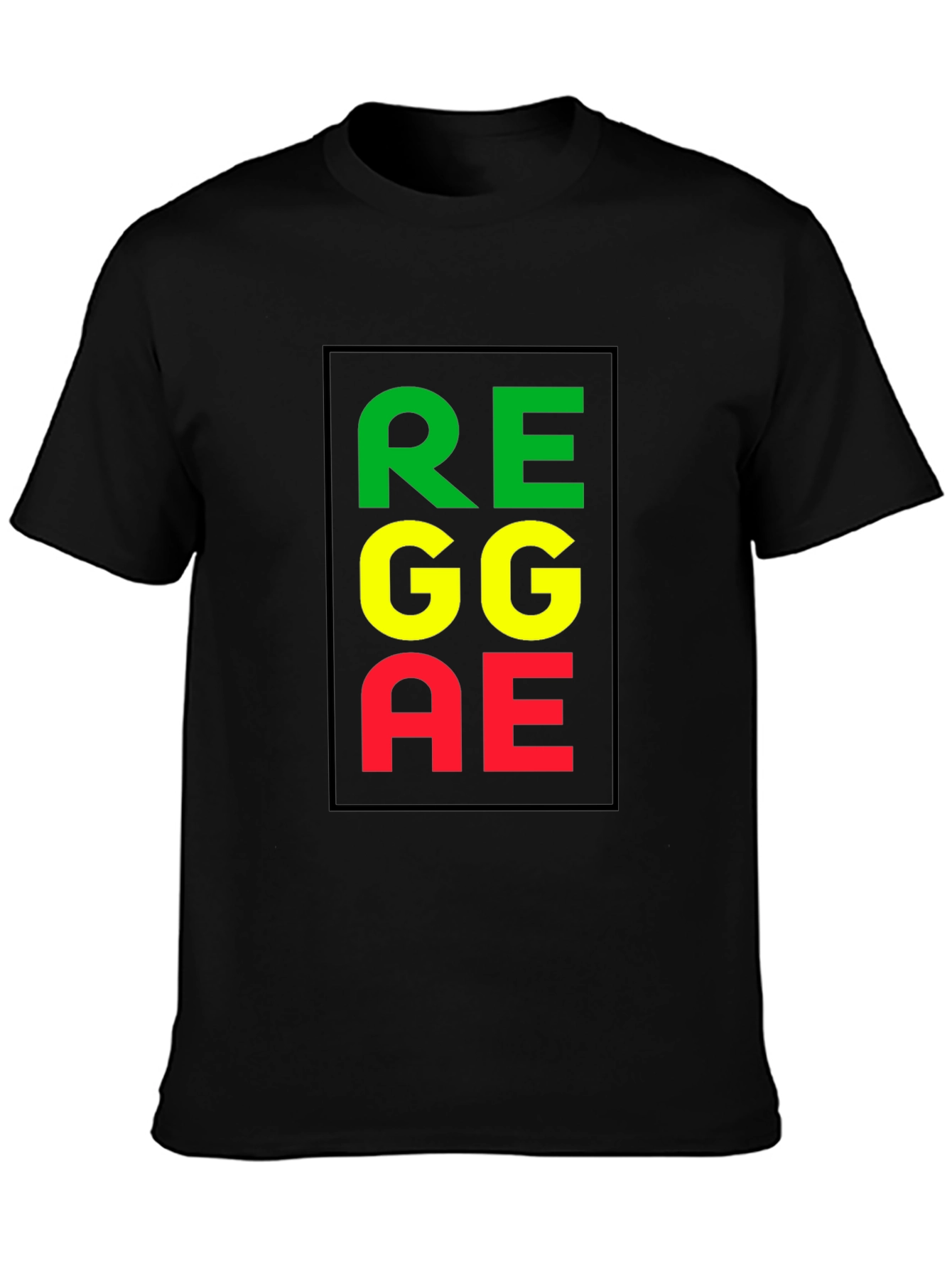 Reggae Graphic Black T-Shirt