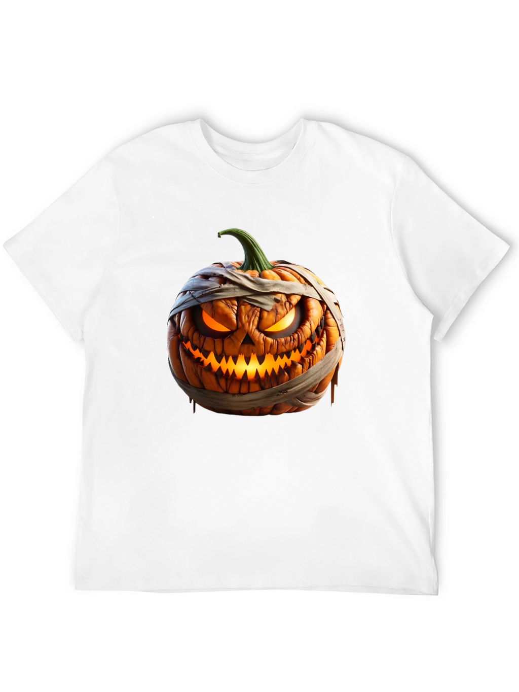 Halloween Pumpkin Mummy Graphic Tee