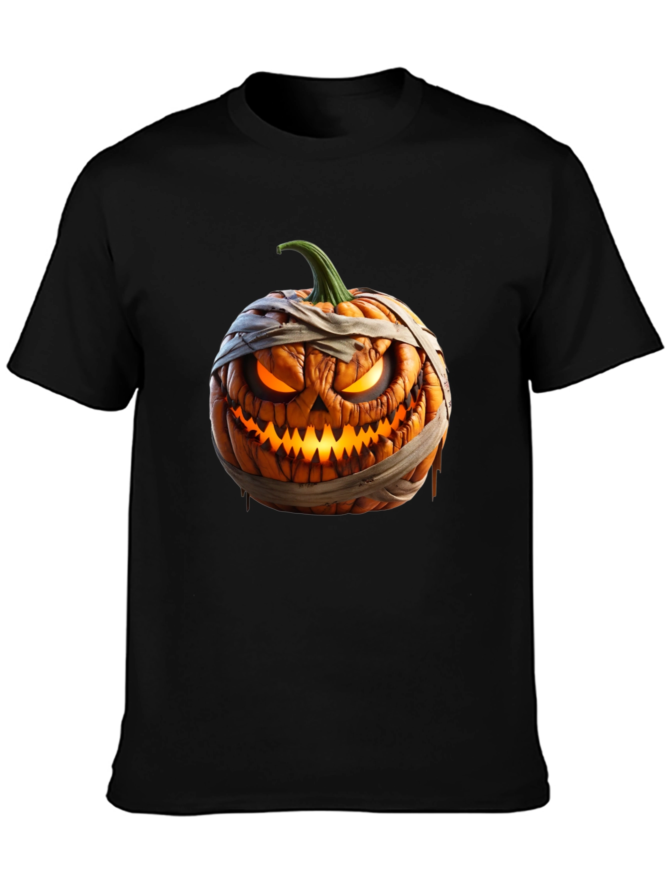 Halloween Pumpkin Mummy Graphic Tee