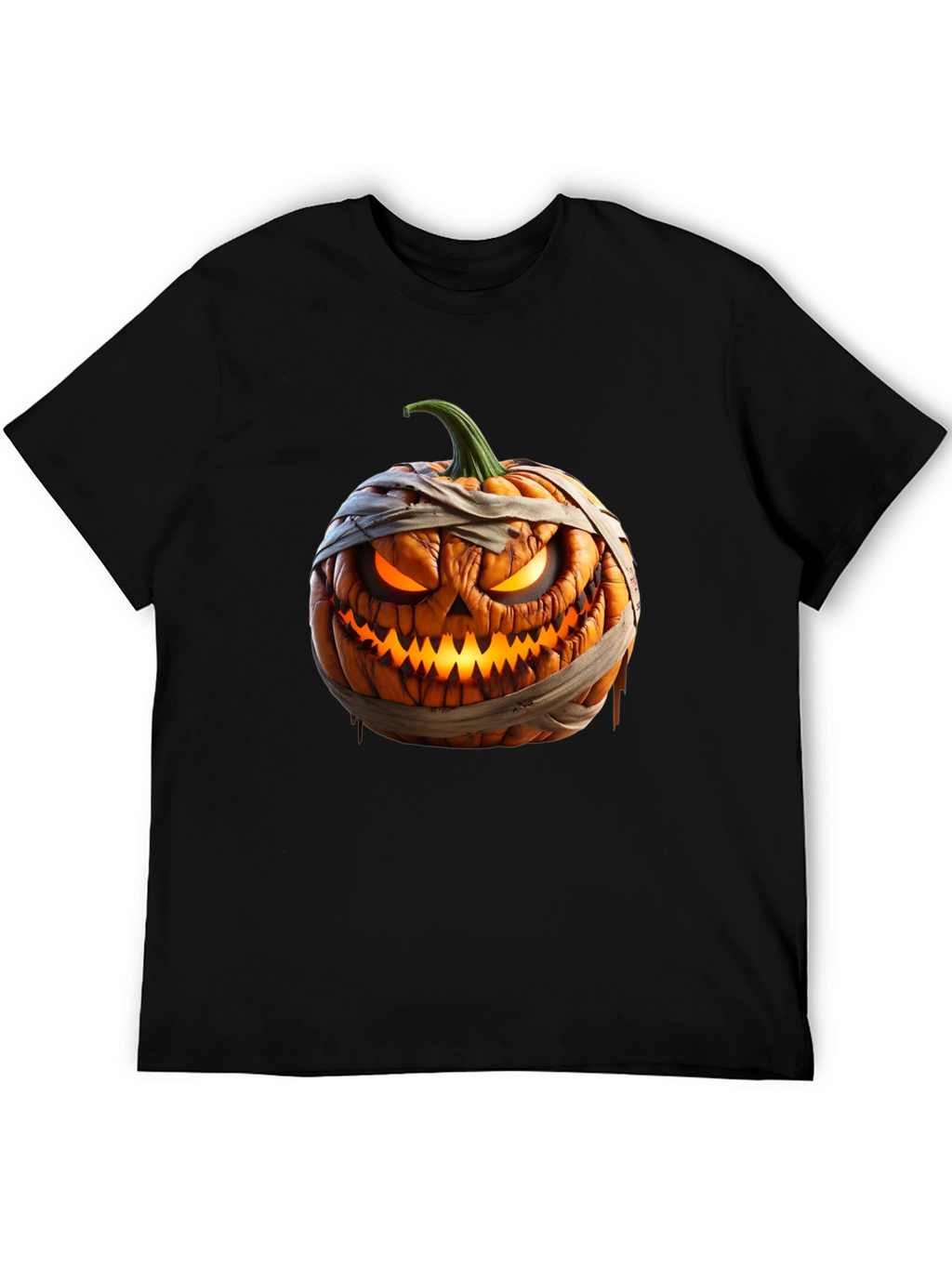 Halloween Pumpkin Mummy Graphic Tee