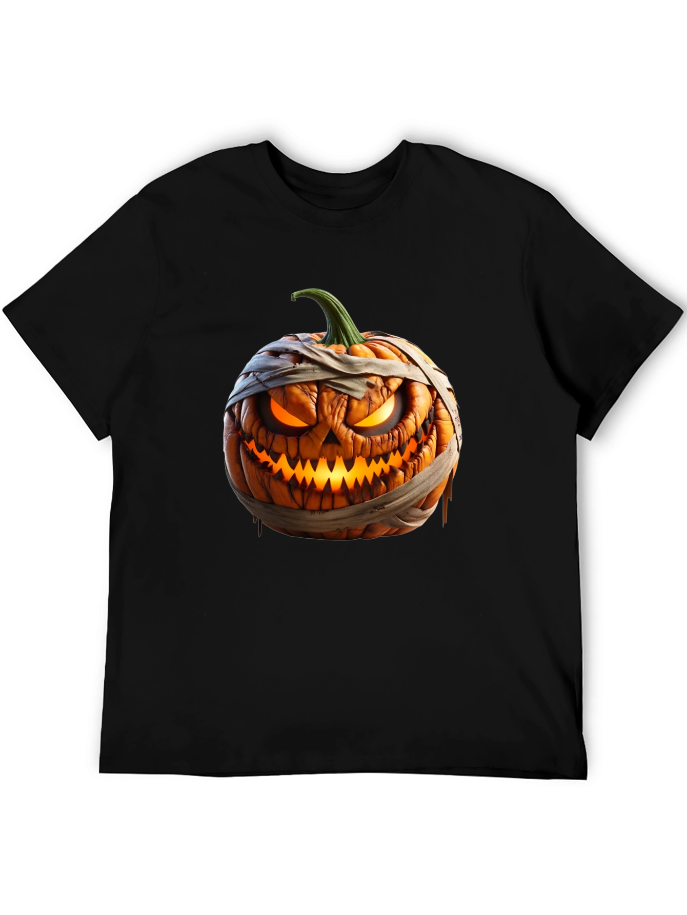 Halloween Pumpkin Mummy Graphic Tee
