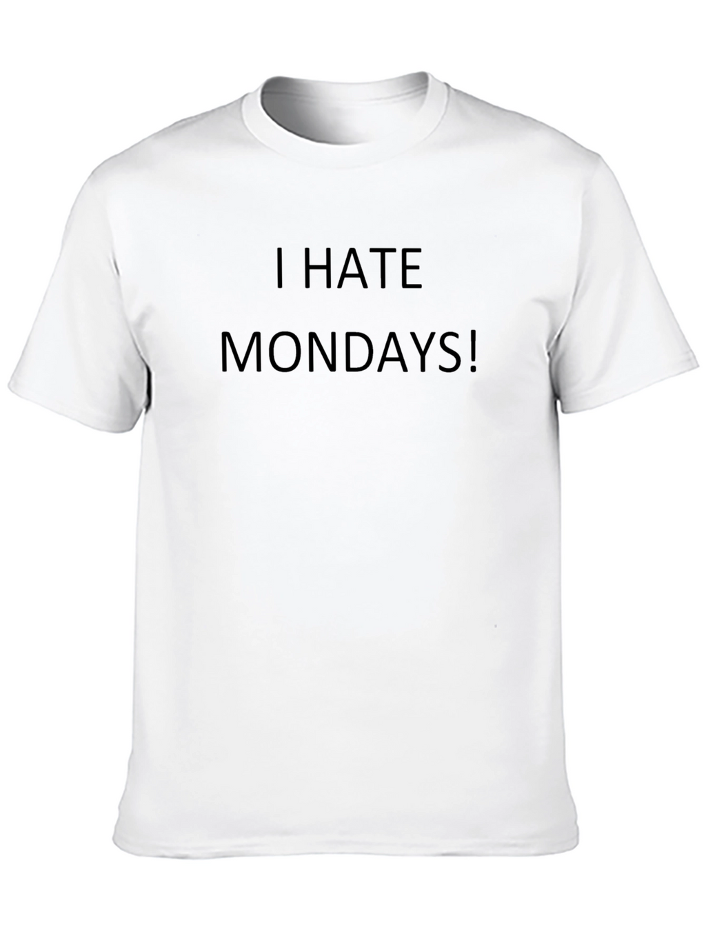I Hate Mondays! Graphic Tee - Mens Black T-Shirt