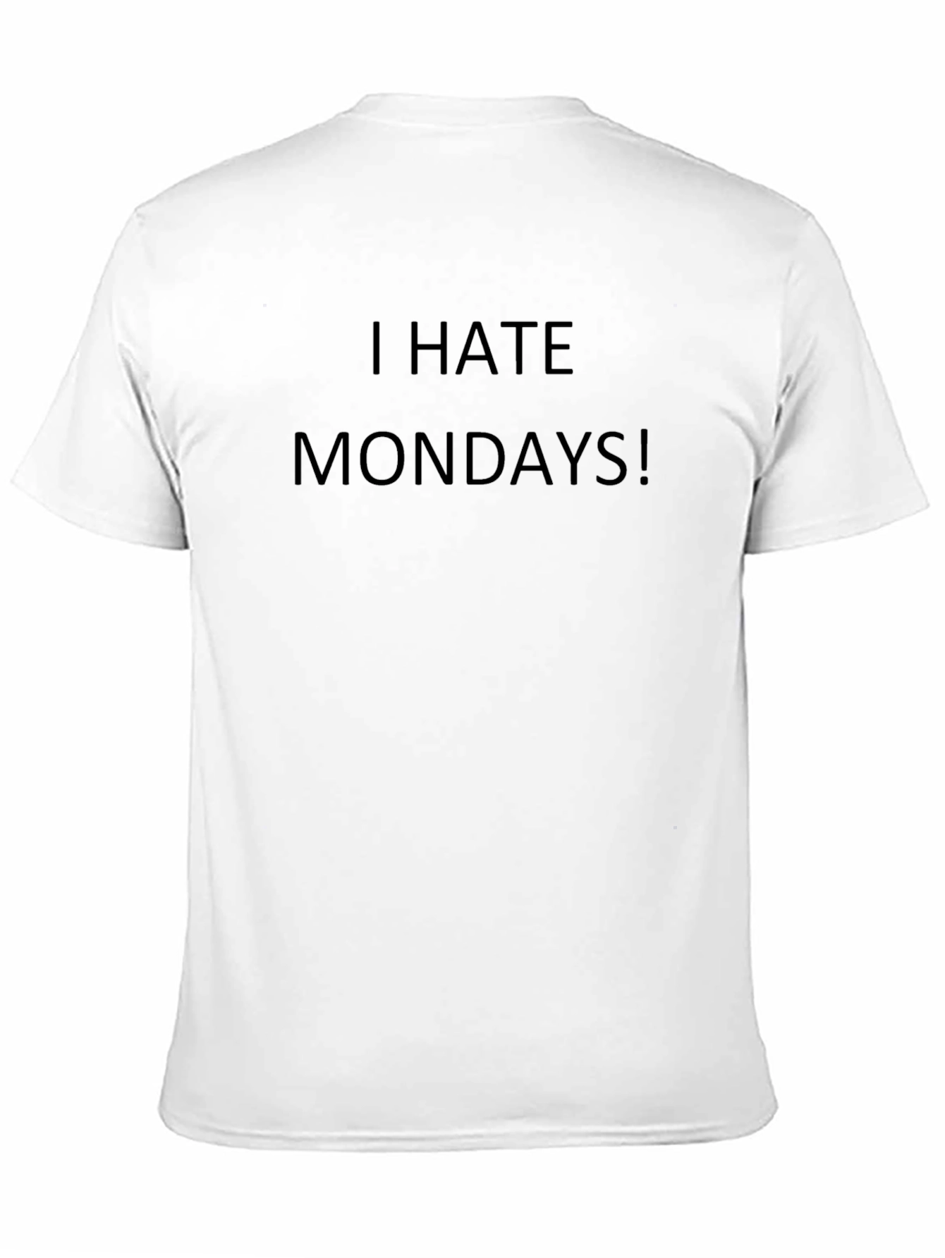 I Hate Mondays! Graphic Tee - Mens Black T-Shirt