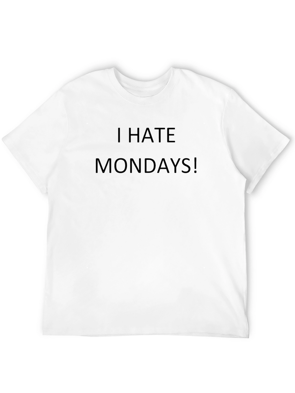 I Hate Mondays! Graphic Tee - Mens Black T-Shirt