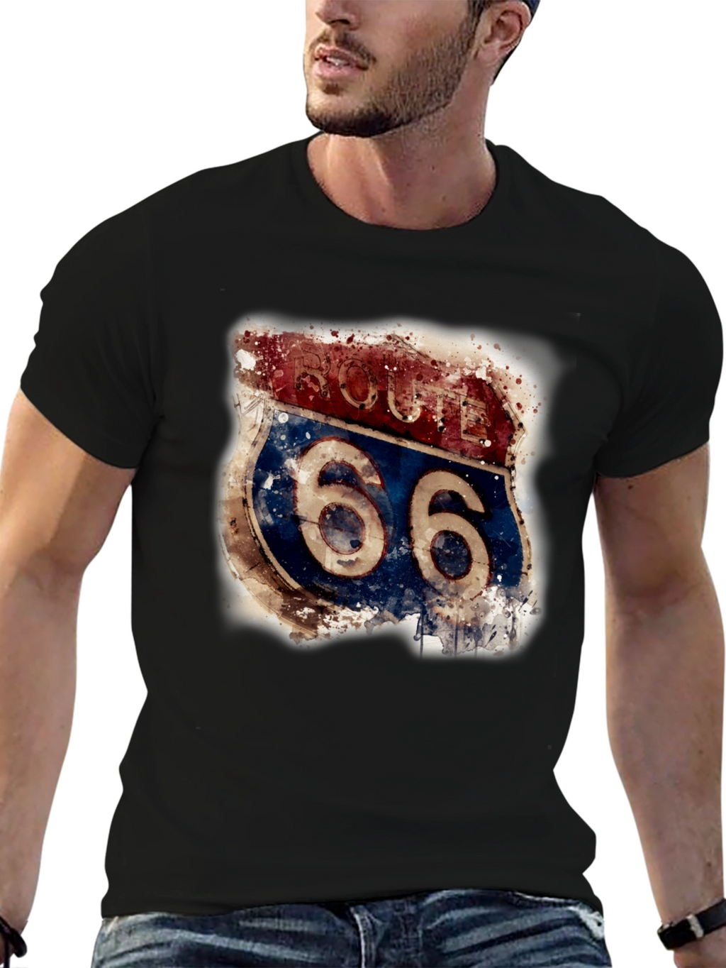 Route 66 Graphic T-Shirt