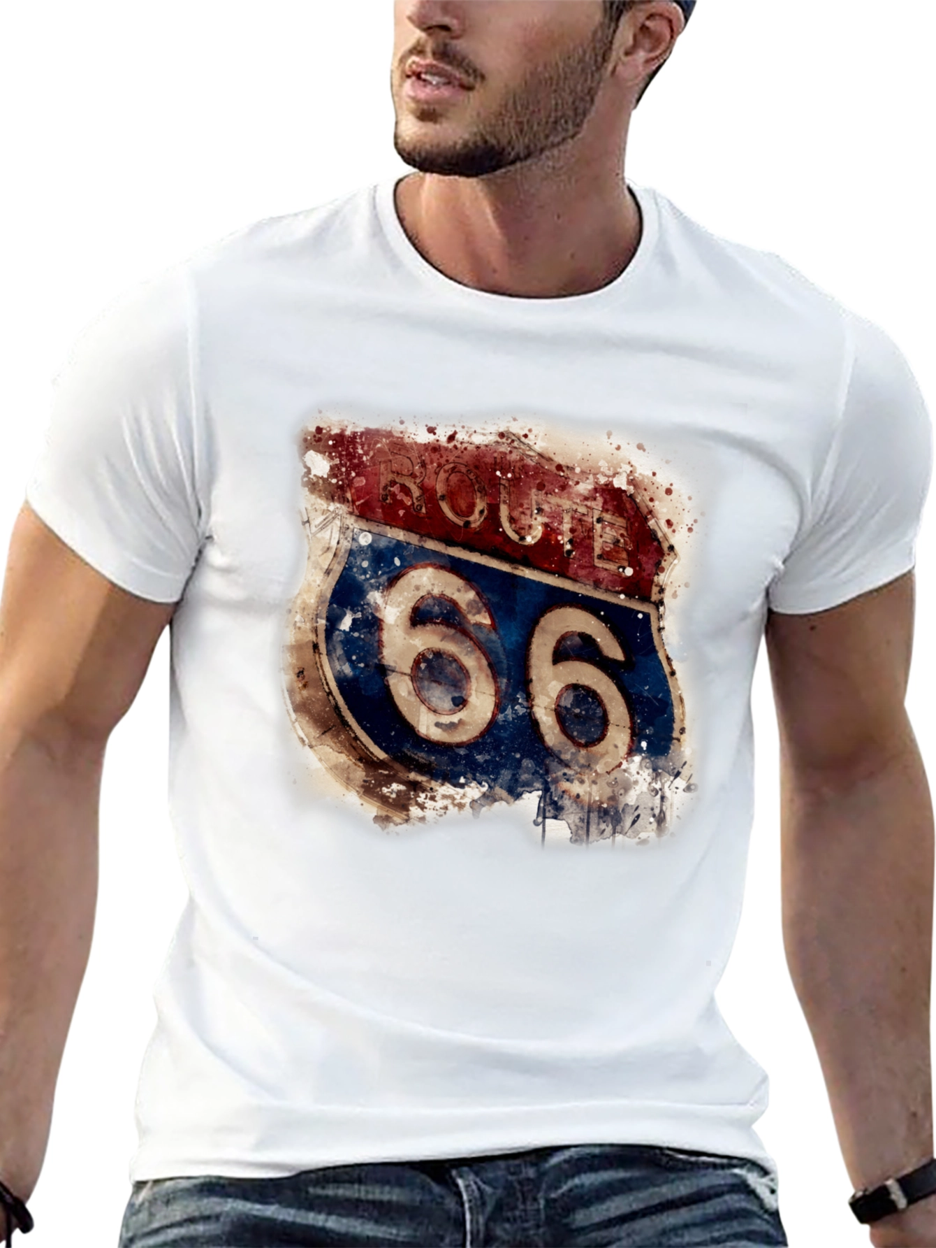 Route 66 Graphic T-Shirt