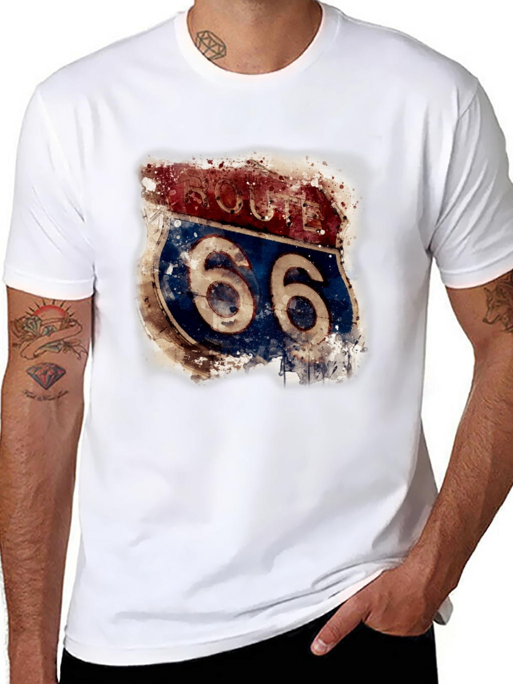 Route 66 Graphic T-Shirt