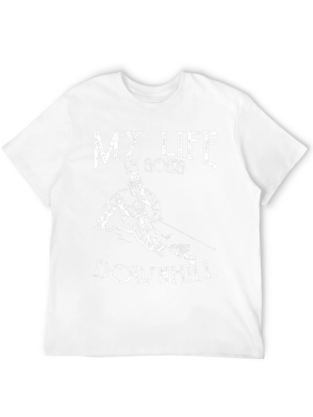 My Life is Going Downhill Ski T-Shirt