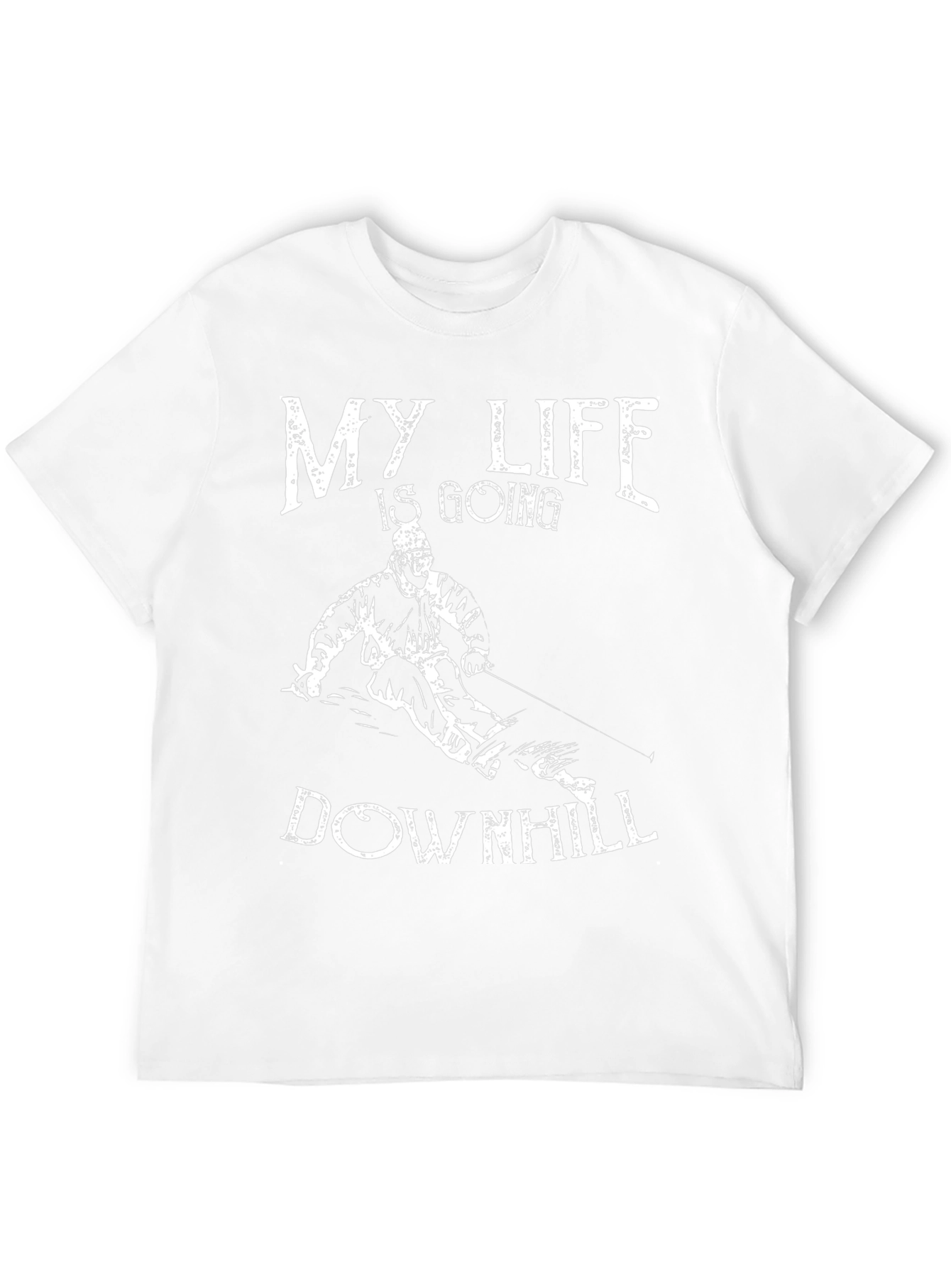 My Life is Going Downhill Ski T-Shirt