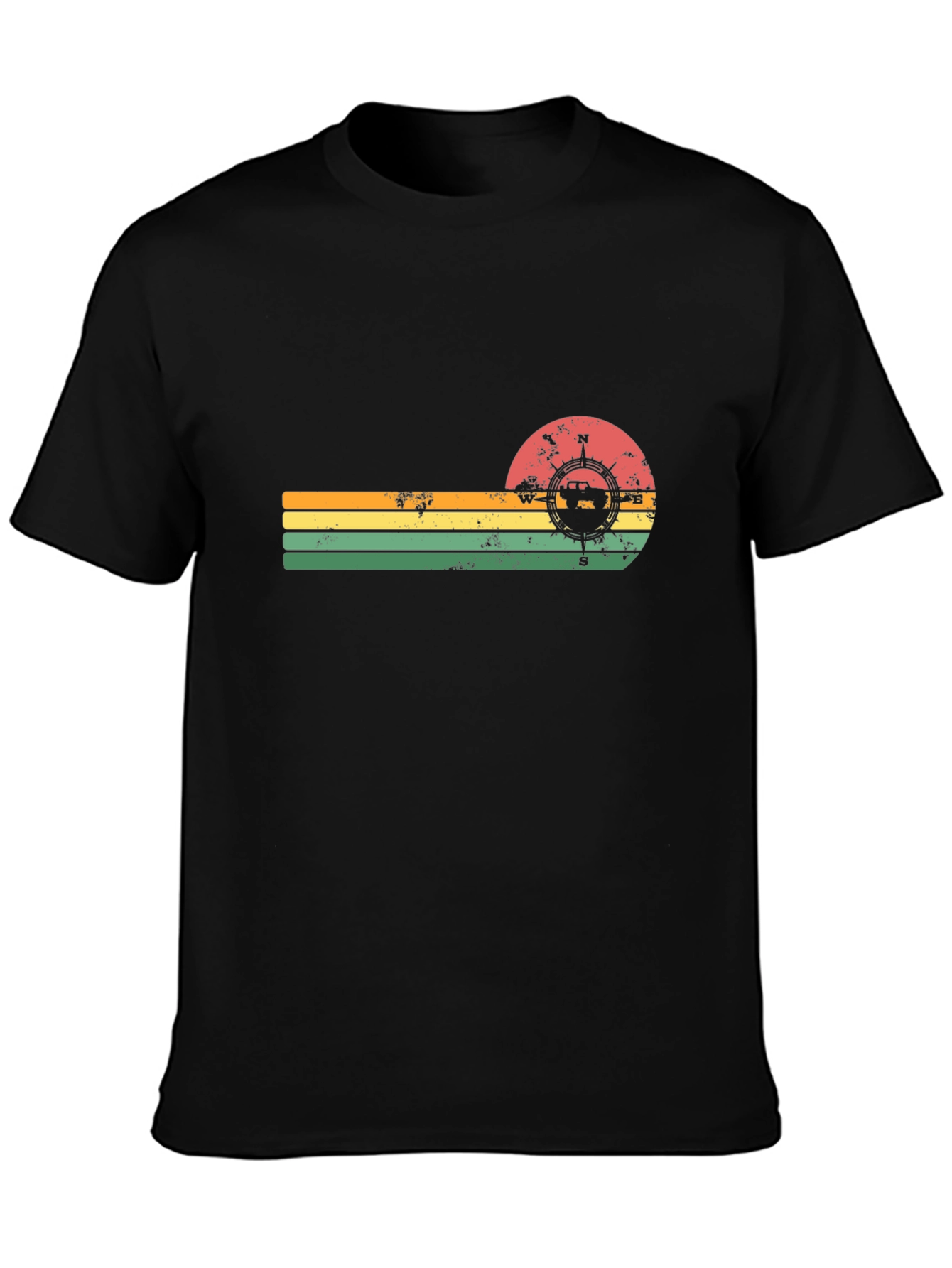 Retro Compass Jeep T-Shirt