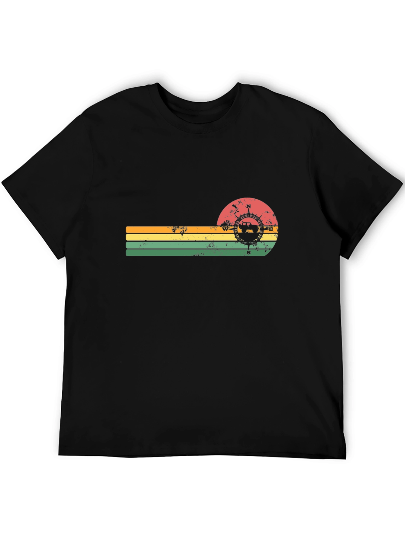 Retro Compass Jeep T-Shirt