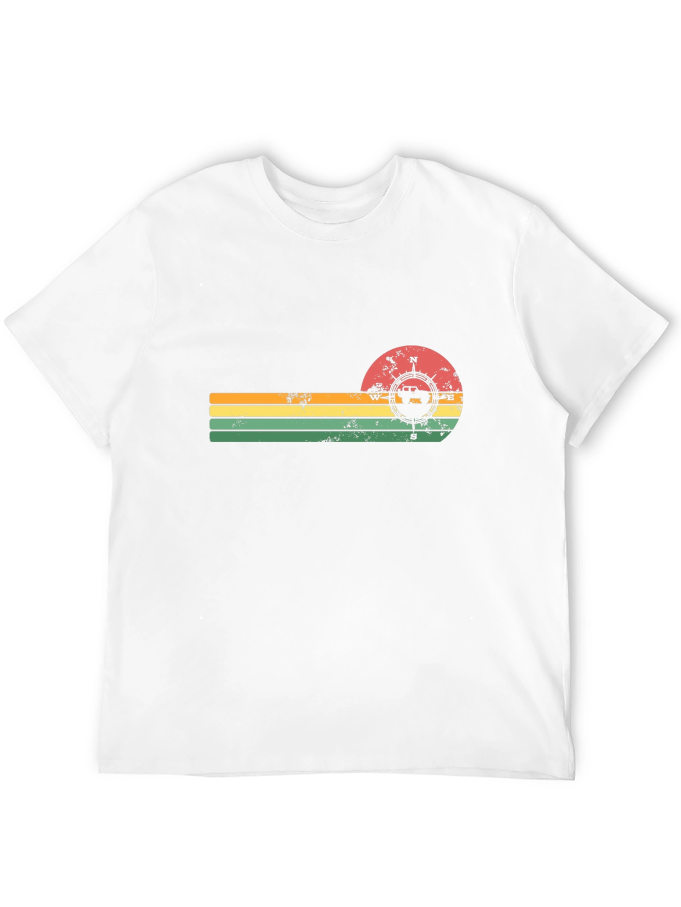 Retro Compass Jeep T-Shirt