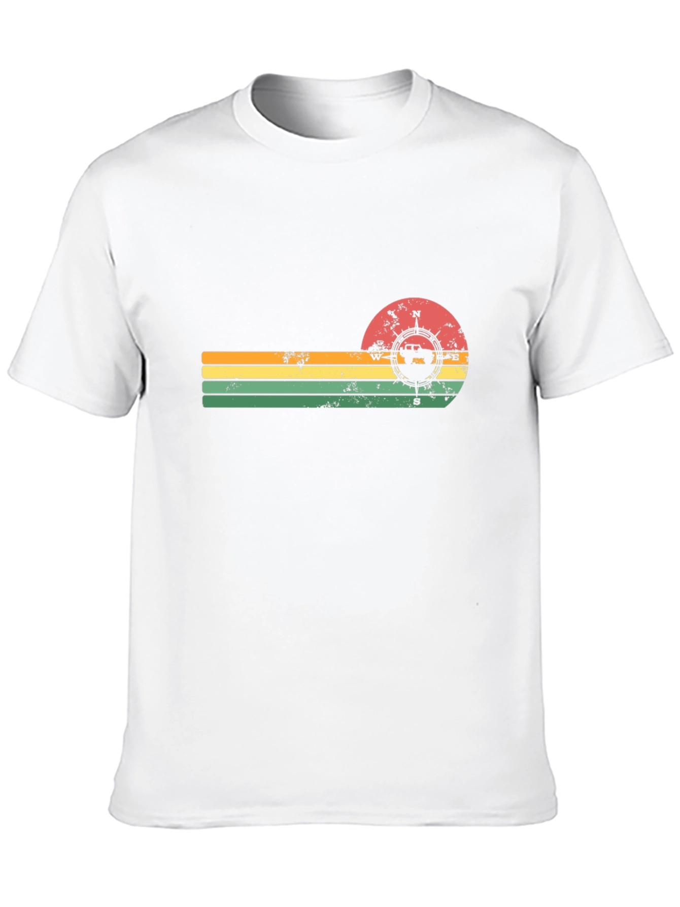Retro Compass Jeep T-Shirt