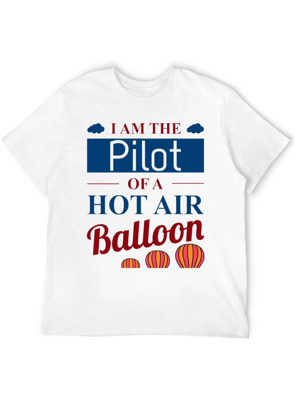 Pilot Hot Air Balloon T-Shirt - Aviation Lover Tee