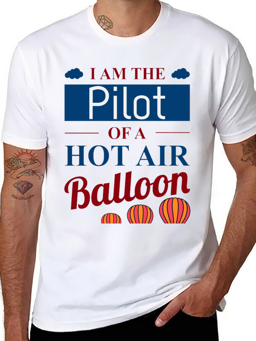 Pilot Hot Air Balloon T-Shirt - Aviation Lover Tee