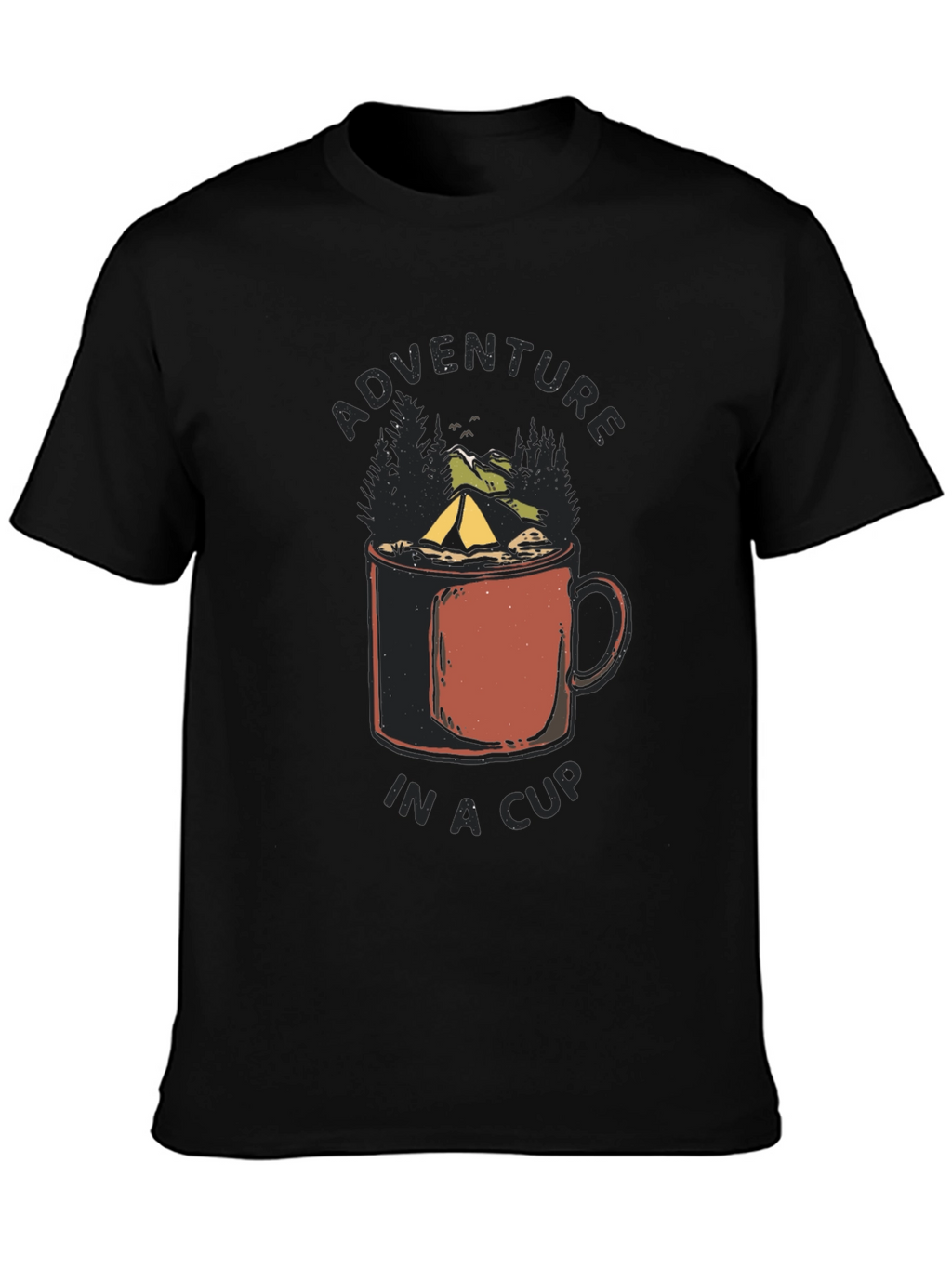 Adventure in a Cup Black Tee