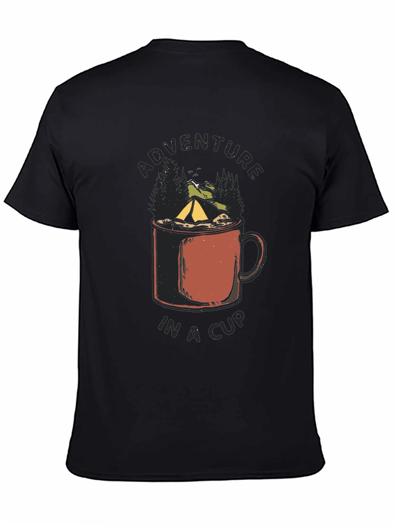 Adventure in a Cup Black Tee