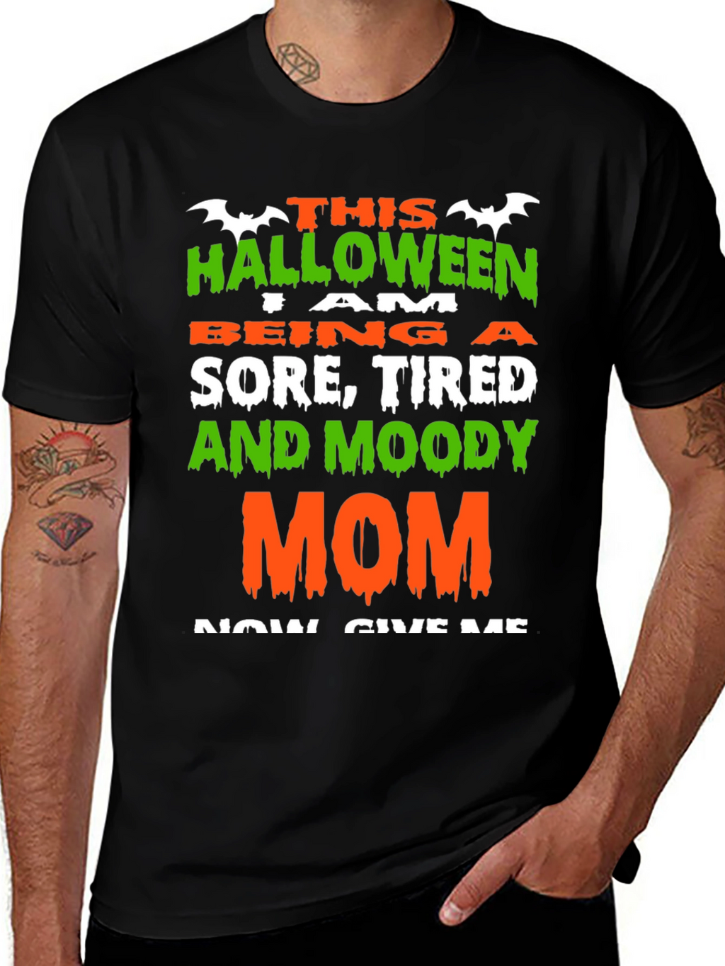Halloween Sore Tired Moody Mom T-Shirt