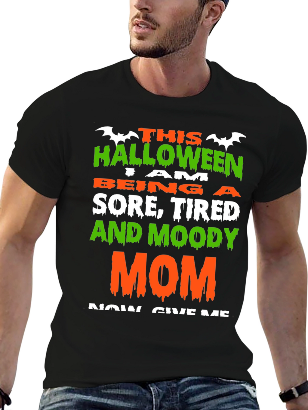 Halloween Sore Tired Moody Mom T-Shirt
